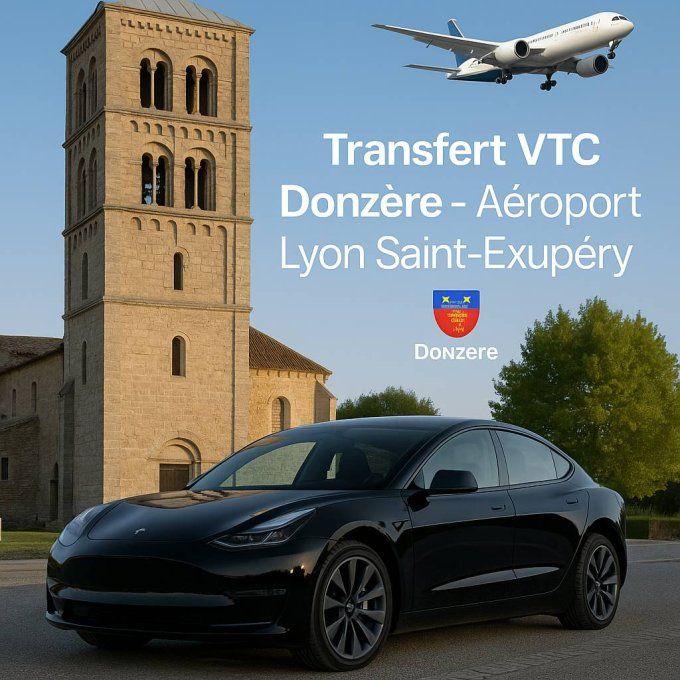Transfert Donzère / Aéroport Lyon 229-90 TTC
