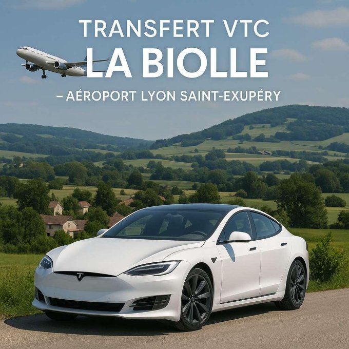 TRANSFERT VTC La Biolle / Aéroport Lyon 149-90 TTC