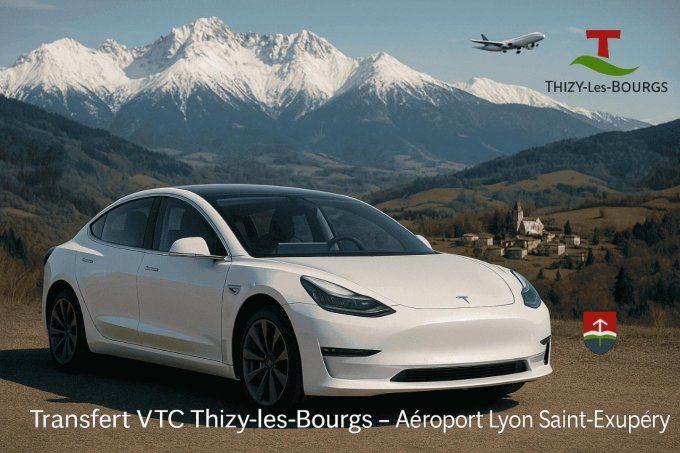 Transfert VTC THIZY LES BOURGS / Aéroport Lyon 149-90 TTC