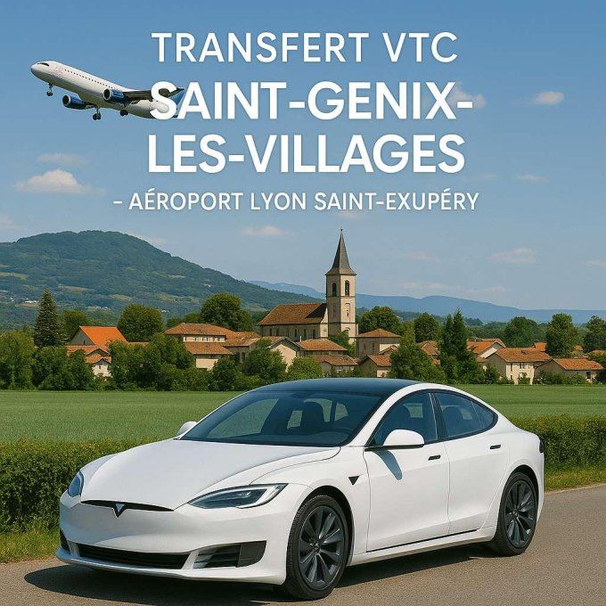 TRANSFERT VTC Saint Genix les Villages / Aéroport Lyon 119-90 TTC