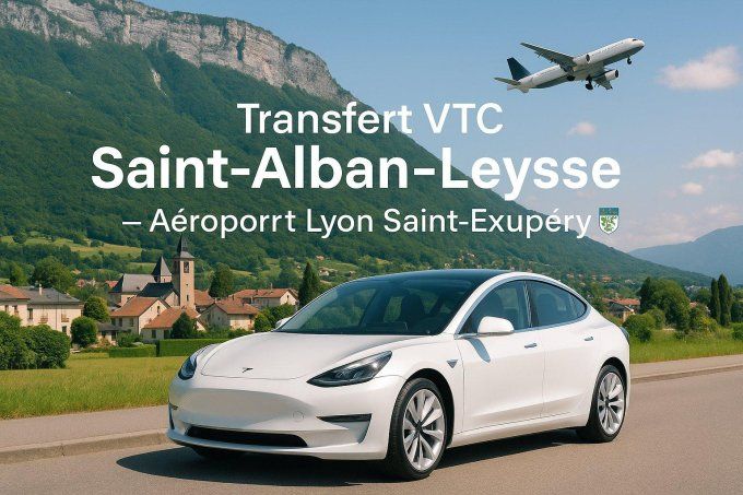 TRANSFERT SAINT ALBAN LEYSSE / Aéroport Lyon 149-90 TTC
