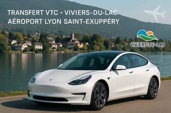 TRANSFERT VTC Viviers du Lac / Aéroport de Lyon 129-90 TTC