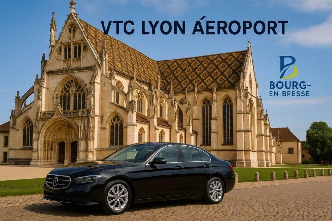 TRANSFERT BOURG EN BRESSE / Aéroport Lyon 119-90 TTC