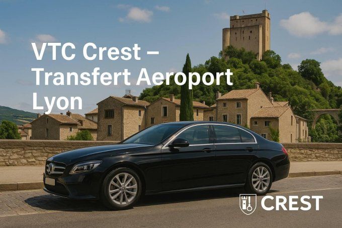 Transfert Crest / Aéroport Lyon  199-90 TTC