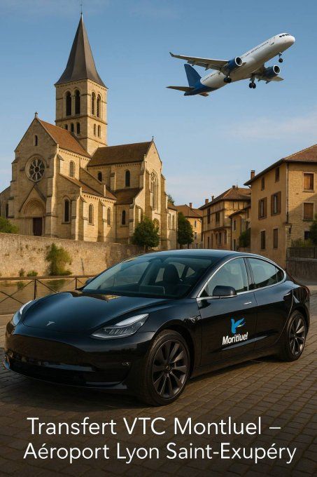 Transfert VTC MONTLUEL  / Aéroport Lyon 49-90 TTC