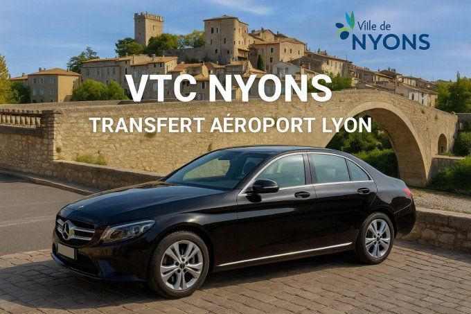 Transfert Nyons / Aéroport Lyon 229-90 TTC