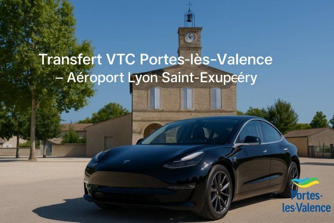 Transfert Portes les Valence / Aéroport Lyon 159-90 TTC
