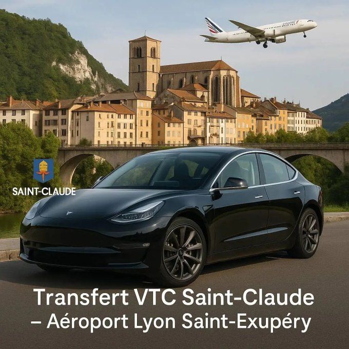 VTC / Saint Claude AEROPORT LYON 199.90 TTC